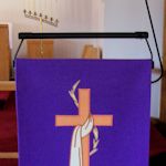 Custom black lectern lamp